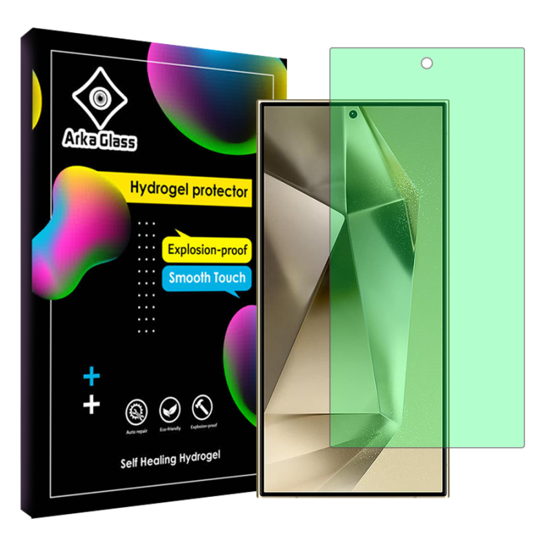 محافظ صفحه نمایش گرین لایت آرکا گلس مدل Tough مناسب برای گوشی موبایل سامسونگ Galaxy S24 Ultra محافظ صفحه نمایش گرین لایت آرکا گلس مدل Tough مناسب برای گوشی موبایل سامسونگ Galaxy S24 Ultra