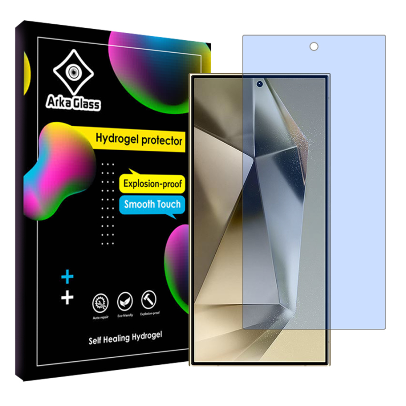 محافظ صفحه نمایش ضد اشعه آبی آرکا گلس مدل Tough مناسب برای گوشی موبایل سامسونگ Galaxy S24 Ultra محافظ صفحه نمایش ضد اشعه آبی آرکا گلس مدل Tough مناسب برای گوشی موبایل سامسونگ Galaxy S24 Ultra