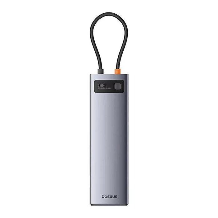 هاب USB-C باسئوس 11 پورت مدل Clarity 4K@60HZ-نقرهای هاب USB-C باسئوس 11 پورت مدل Clarity 4K@60HZ-نقرهای