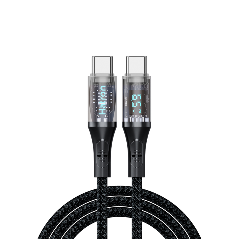 کابل تبدیل USB-C هترون مدل HC612DB طول 1 متر کابل تبدیل USB-C هترون مدل HC612DB طول 1 متر