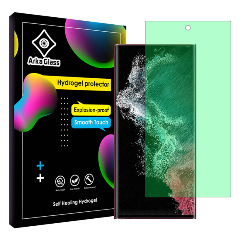 محافظ صفحه نمایش گرین لایت آرکا گلس مدل Tough مناسب برای گوشی موبایل سامسونگ Galaxy S22 Ultra 5G محافظ صفحه نمایش گرین لایت آرکا گلس مدل Tough مناسب برای گوشی موبایل سامسونگ Galaxy S22 Ultra 5G