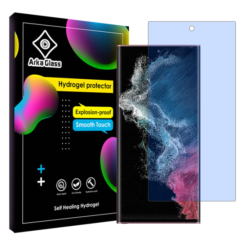 محافظ صفحه نمایش ضد اشعه آبی آرکا گلس مدل Tough مناسب برای گوشی موبایل سامسونگ Galaxy S22 Ultra 5G محافظ صفحه نمایش ضد اشعه آبی آرکا گلس مدل Tough مناسب برای گوشی موبایل سامسونگ Galaxy S22 Ultra 5G