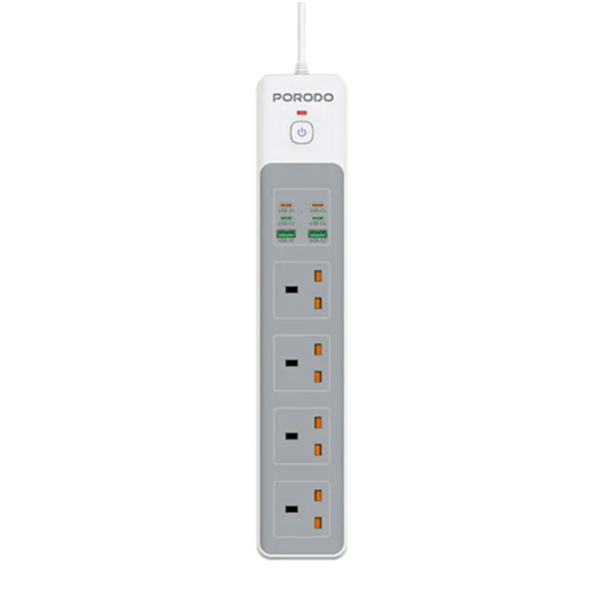 محافظ برق و چندراهی پرودو مدل PD-FWCH045-سفید محافظ برق و چندراهی پرودو مدل PD-FWCH045-سفید