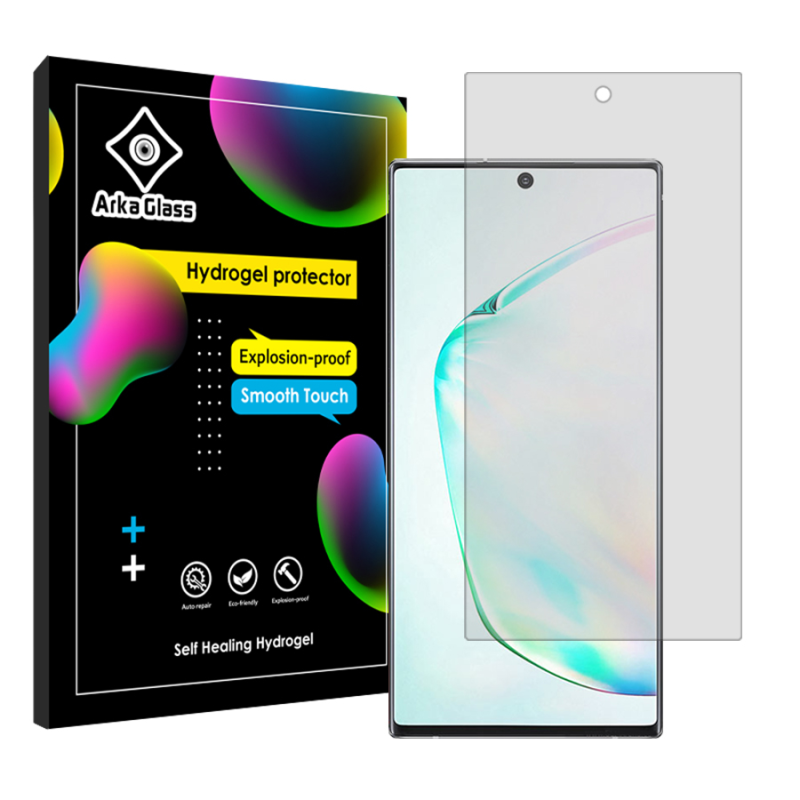 محافظ صفحه نمایش شفاف آرکا گلس مدل Tough مناسب برای گوشی موبایل سامسونگ Galaxy Note10 Plus محافظ صفحه نمایش شفاف آرکا گلس مدل Tough مناسب برای گوشی موبایل سامسونگ Galaxy Note10 Plus