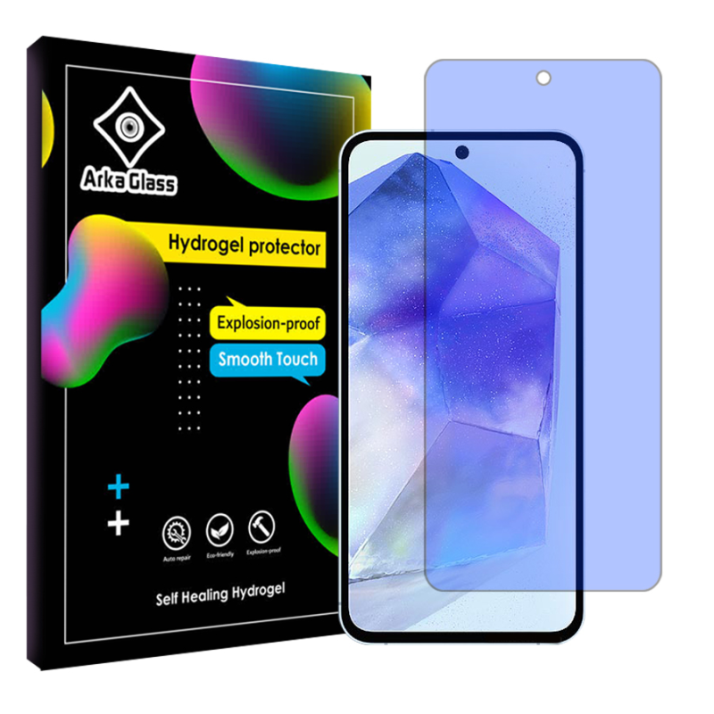 محافظ صفحه نمایش آنتی بلو آرکا گلس مدل Tough مناسب برای گوشی موبایل سامسونگ Galaxy A55 5G