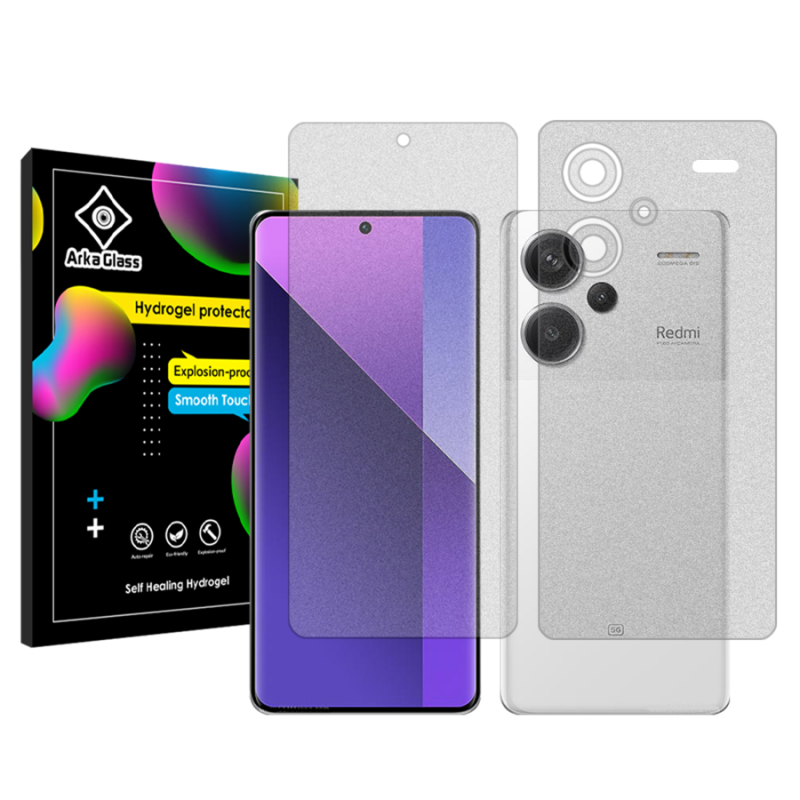 محافظ صفحه نمایش مات آرکا گلس مدل Tough مناسب برای گوشی موبایل شیائومی Redmi Note 13 Pro Plus به همراه محافظ پشت گوشی محافظ صفحه نمایش مات آرکا گلس مدل Tough مناسب برای گوشی موبایل شیائومی Redmi Note 13 Pro Plus به همراه محافظ پشت گوشی