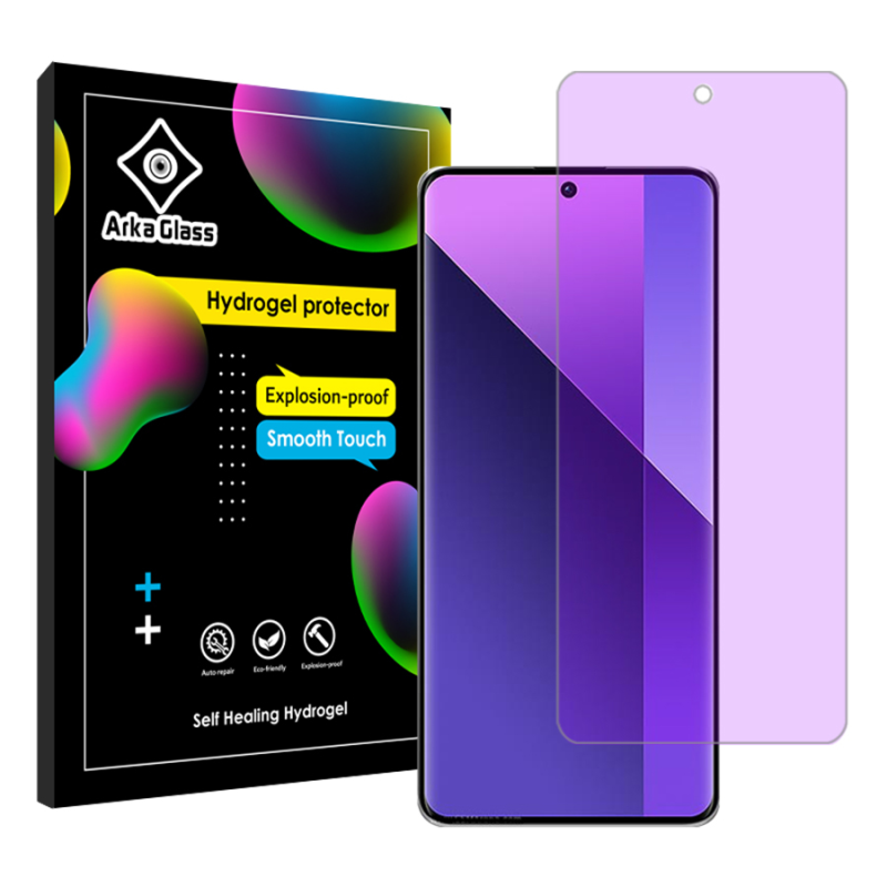 محافظ صفحه نمایش ضد اشعه بنفش گوشی شیائومی Redmi Note 13 Pro Plus آرکا گلس مدل Tough محافظ صفحه نمایش ضد اشعه بنفش گوشی شیائومی Redmi Note 13 Pro Plus آرکا گلس مدل Tough