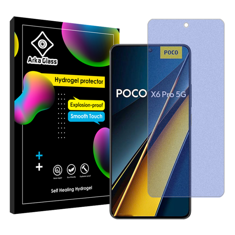 محافظ صفحه نمایش مات ضد اشعه آبی گوشی شیائومی Poco X6 Pro آرکا گلس مدل Tough محافظ صفحه نمایش مات ضد اشعه آبی گوشی شیائومی Poco X6 Pro آرکا گلس مدل Tough