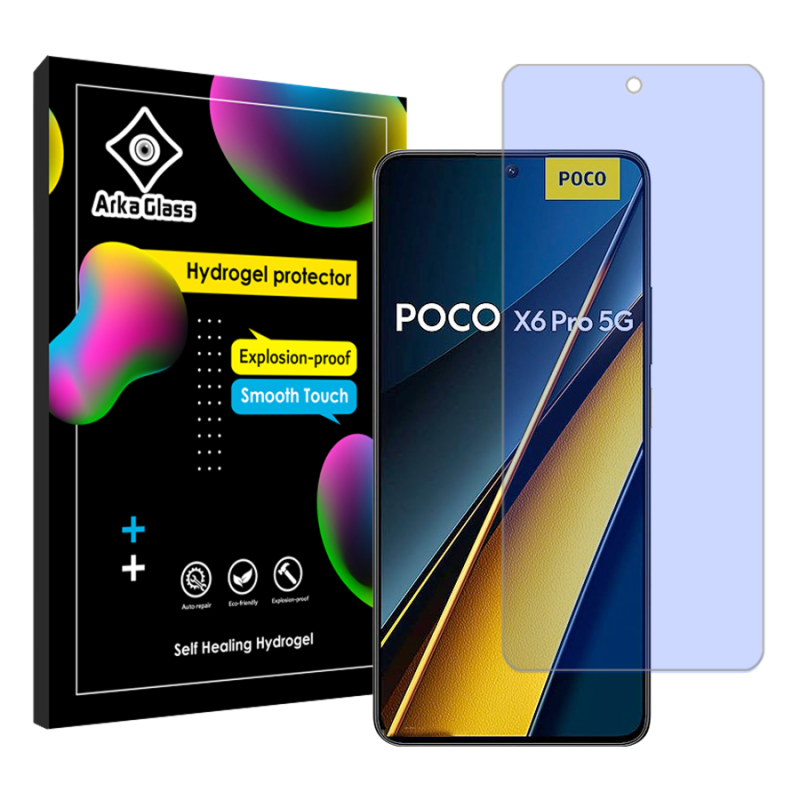 محافظ صفحه نمایش آنتی بلو آرکا گلس مدل Tough مناسب برای گوشی موبایل شیائومی Poco X6 Pro محافظ صفحه نمایش آنتی بلو آرکا گلس مدل Tough مناسب برای گوشی موبایل شیائومی Poco X6 Pro