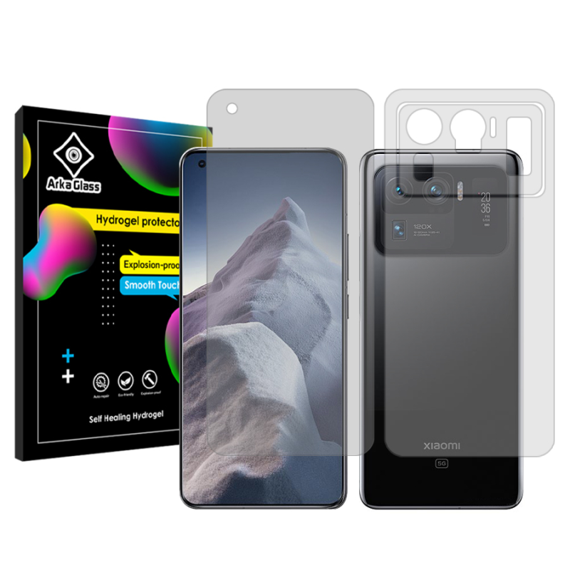 محافظ صفحه نمایش شفاف آرکا گلس مدل Tough مناسب برای گوشی موبایل شیائومی Mi 11 Ultra به همراه محافظ پشت گوشی محافظ صفحه نمایش شفاف آرکا گلس مدل Tough مناسب برای گوشی موبایل شیائومی Mi 11 Ultra به همراه محافظ پشت گوشی