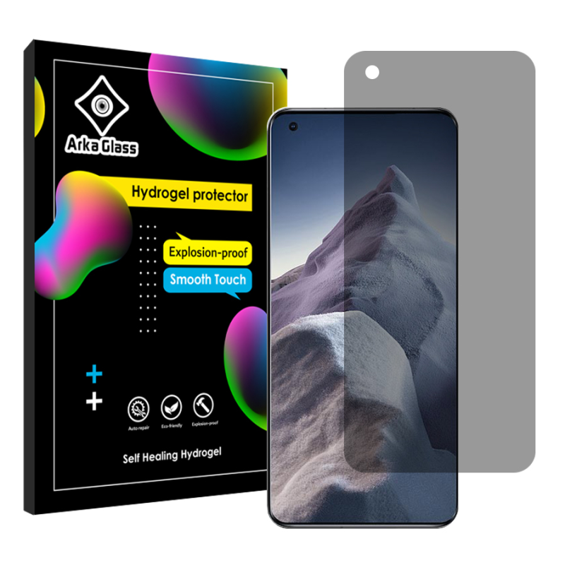 محافظ صفحه نمایش حریم شخصی آرکا گلس مدل Tough مناسب برای گوشی موبایل شیائومی Mi 11 Ultra