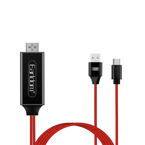 کابل تبدیل UCB-C به HDMI ارلدام مدل ET-W12 طول 2 متر کابل تبدیل UCB-C به HDMI ارلدام مدل ET-W12 طول 2 متر