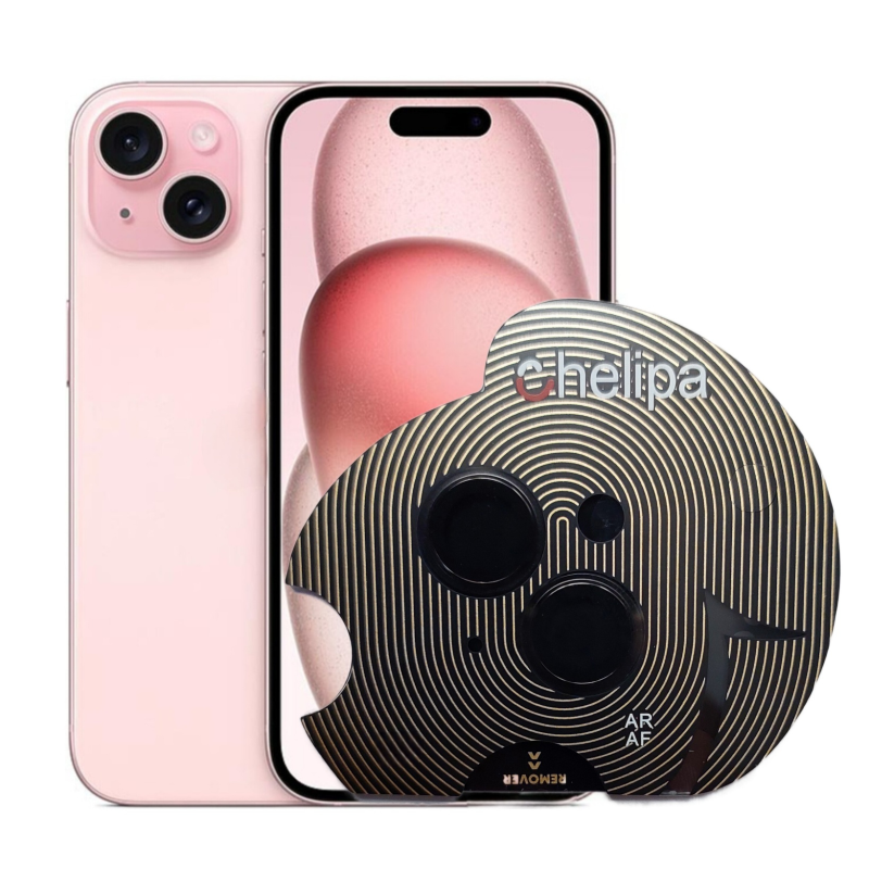 محافظ لنز دوربین چلیپا مدل Titanium مناسب برای گوشی موبایل اپل iPhone 15