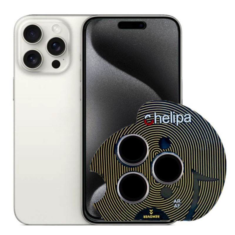 محافظ لنز دوربین چلیپا مدل Titanium مناسب برای گوشی موبایل اپل iPhone 15 Pro