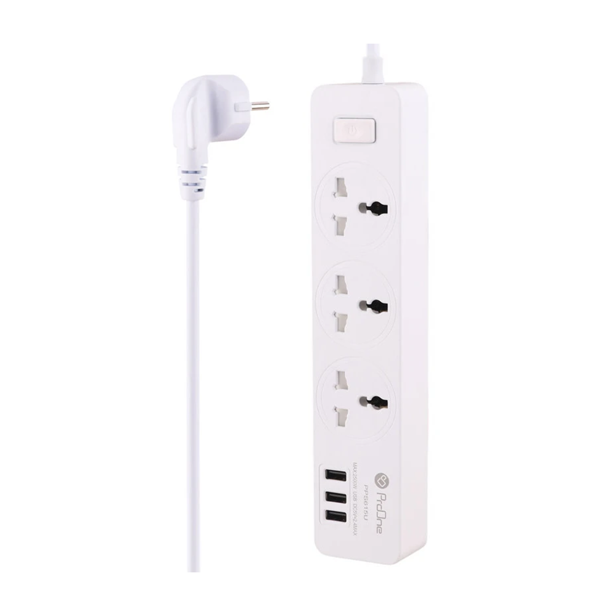 چندراهی برق پرووان مدل PPS615U طول 1.8 متر-مشکی