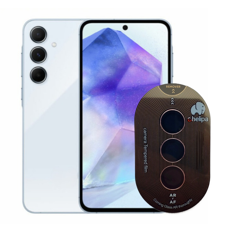 محافظ لنز دوربین چلیپا مدل Titanium مناسب برای گوشی موبایل سامسونگ Galaxy A55 محافظ لنز دوربین چلیپا مدل Titanium مناسب برای گوشی موبایل سامسونگ Galaxy A55