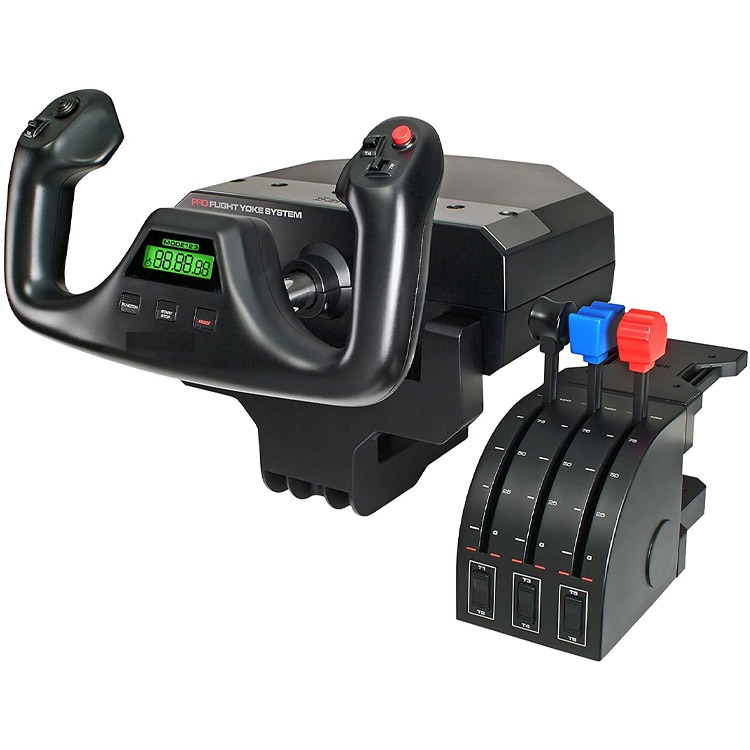 فرمان و پدال بازی لاجیتک مدل FLIGHT YOKE SYSTEM فرمان و پدال بازی لاجیتک مدل FLIGHT YOKE SYSTEM