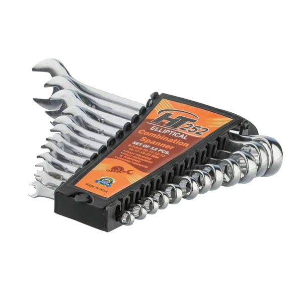 آچار یکسر تخت و یکسر رینگی مدل HT 252 مجموعه 12 عددی آچار یکسر تخت و یکسر رینگی مدل HT 252 مجموعه 12 عددی
