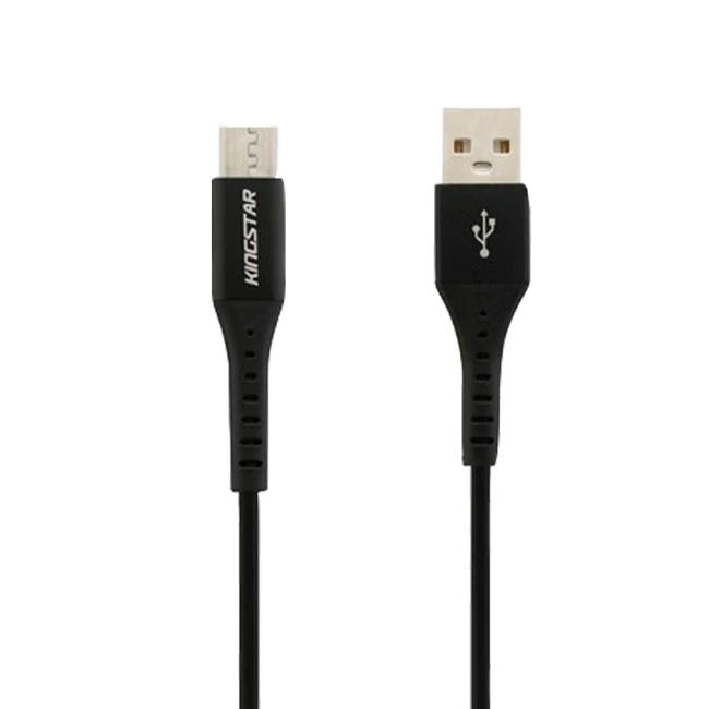 کابل MicroUSB کینگ استار مدل K65A طول 1.1 متر-سفید - آبی کابل MicroUSB کینگ استار مدل K65A طول 1.1 متر-سفید - آبی