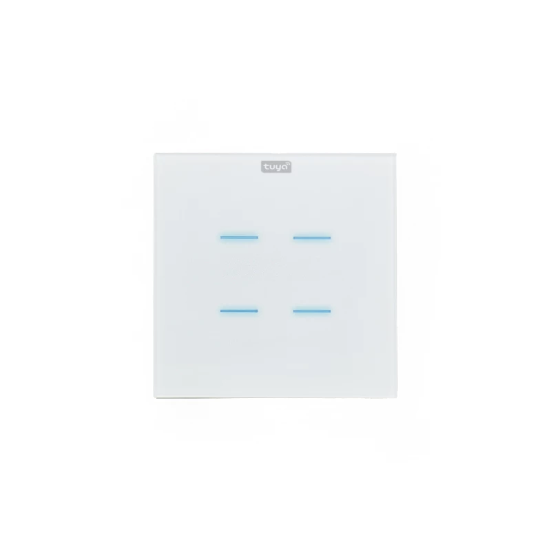 کلید هوشمند تویا مدل چهار پل طرح خط Wi Fi-سفید کلید هوشمند تویا مدل چهار پل طرح خط Wi Fi-سفید