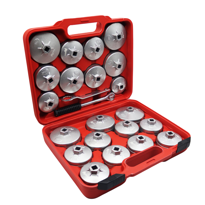 آچار فیلتر روغن نورس مدل کاسه ای کد YP-HM0902-23 مجموعه 23 عددی آچار فیلتر روغن نورس مدل کاسه ای کد YP-HM0902-23 مجموعه 23 عددی