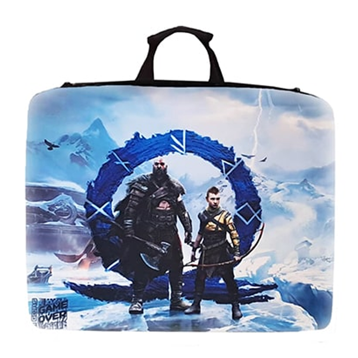 کیف حمل کنسول ps4 طرح god of war کیف حمل کنسول ps4 طرح god of war