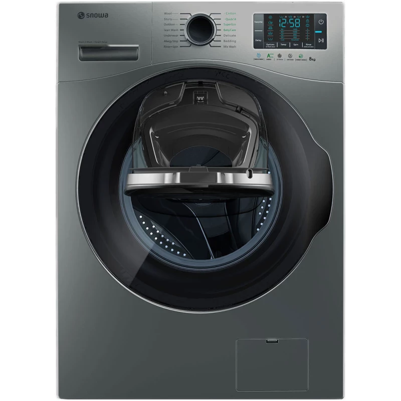 ماشین لباسشویی اسنوا 8 کیلویی مدل SWM-84608-تیتانیوم ماشین لباسشویی اسنوا 8 کیلویی مدل SWM-84608-تیتانیوم
