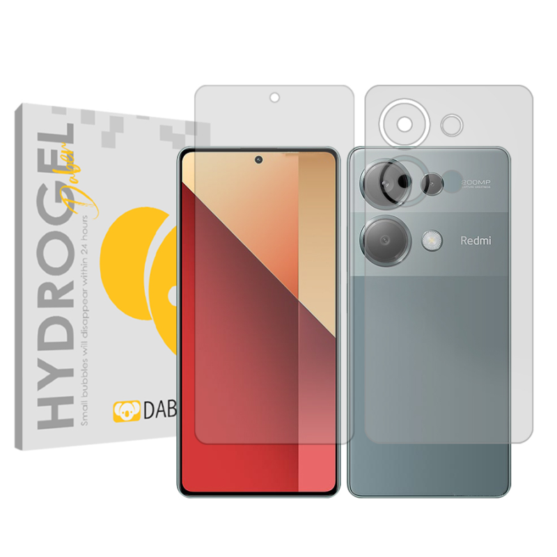 محافظ صفحه نمایش شفاف دبن مدل Tough مناسب برای گوشی موبایل شیائومی Redmi Note 13 Pro 4G به همراه محافظ پشت گوشی محافظ صفحه نمایش شفاف دبن مدل Tough مناسب برای گوشی موبایل شیائومی Redmi Note 13 Pro 4G به همراه محافظ پشت گوشی