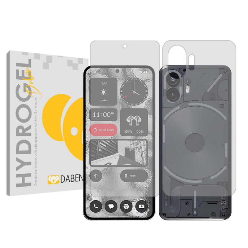 محافظ صفحه نمایش شفاف گوشی ناتینگ Phone 2 دبن مدل Tough به همراه محافظ پشت گوشی محافظ صفحه نمایش شفاف گوشی ناتینگ Phone 2 دبن مدل Tough به همراه محافظ پشت گوشی