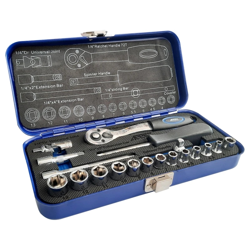 آچار بکس اپکس مدل AJ-APX-1520 مجموعه 20 عددی آچار بکس اپکس مدل AJ-APX-1520 مجموعه 20 عددی