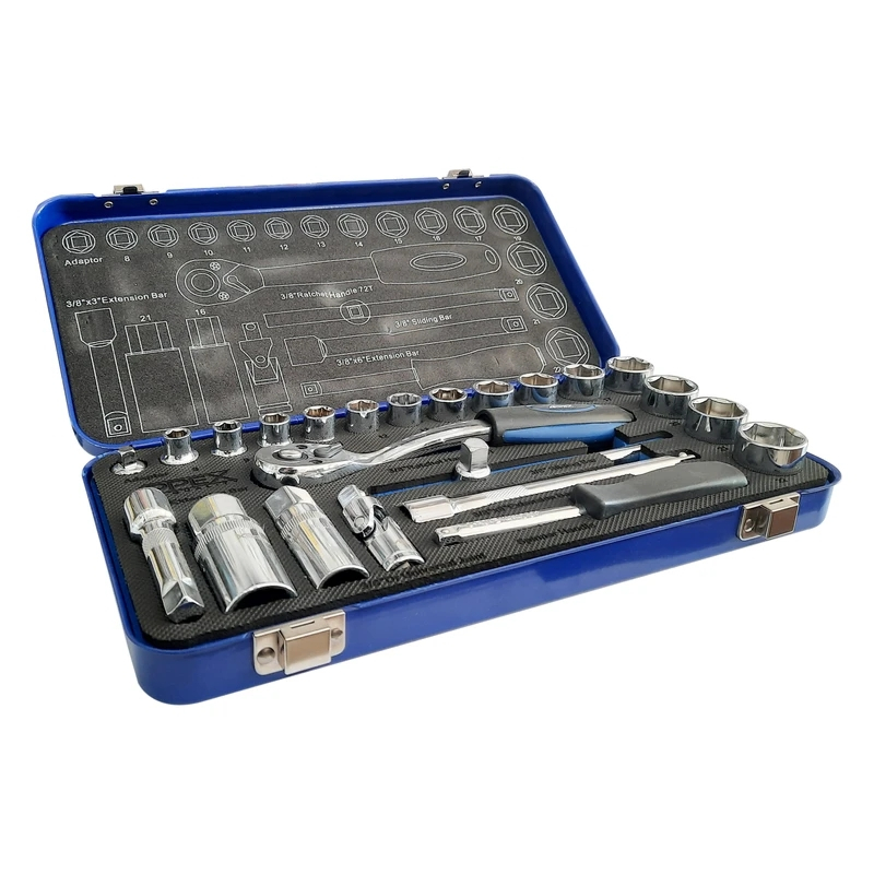 آچار بکس اپکس مدل AJ-APX-1524 مجموعه 24 عددی آچار بکس اپکس مدل AJ-APX-1524 مجموعه 24 عددی