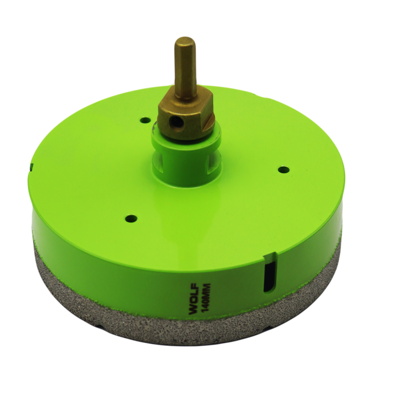 گردبر فرزی سنگ و سرامیک ولف مدل YP-0140 به همراه رابط تبدیل به دریل سایز 140 میلی متر