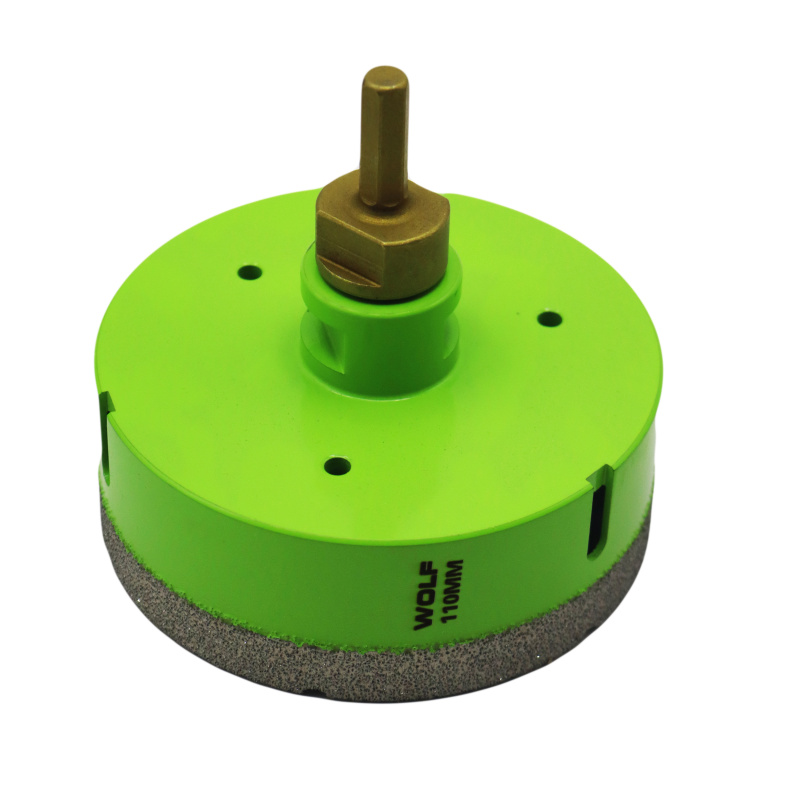 گردبر فرزی سنگ و سرامیک ولف مدل YP-0110 به همراه رابط تبدیل به دریل سایز 110 میلی متر