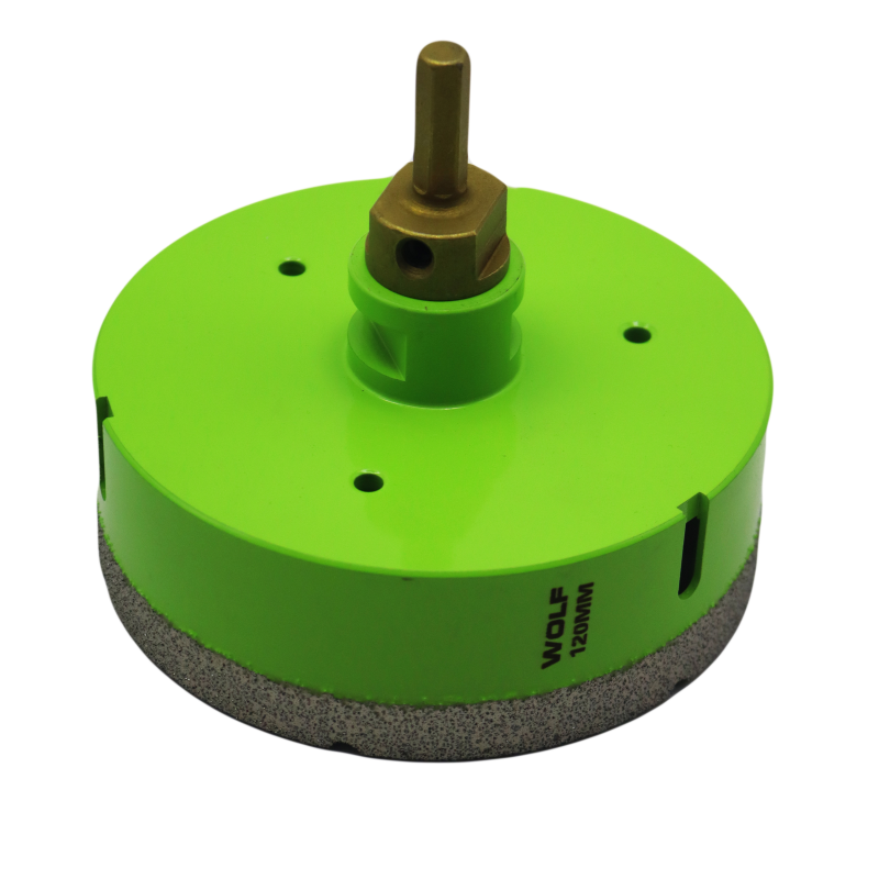 گردبر فرزی سنگ و سرامیک ولف مدل YP-0120 به همراه رابط تبدیل به دریل سایز 120 میلی متر