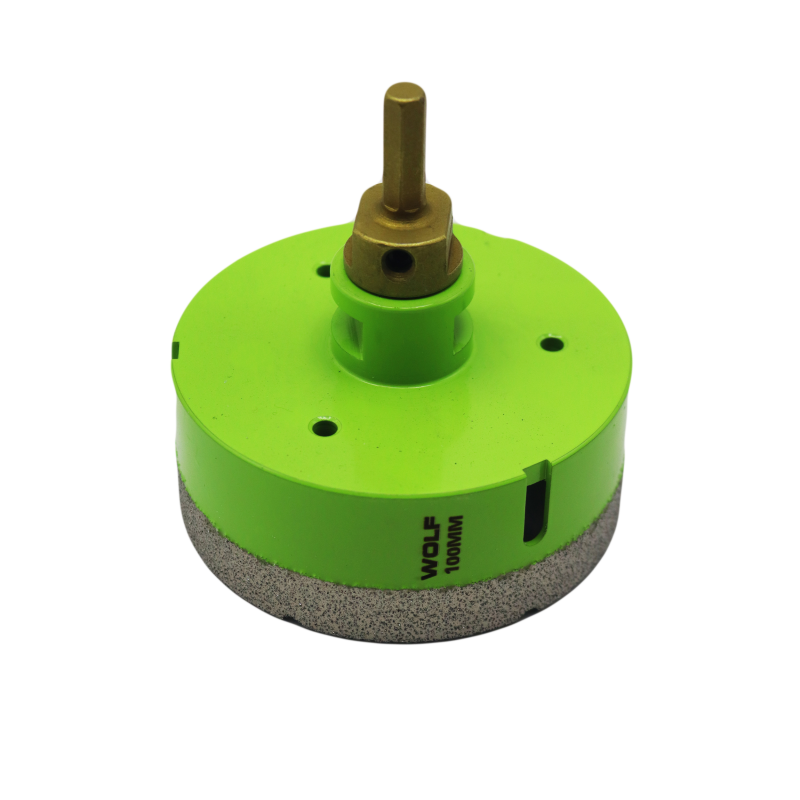 گردبر فرزی سنگ و سرامیک ولف مدل YP-0100 به همراه رابط تبدیل به دریل سایز 100 میلی متر