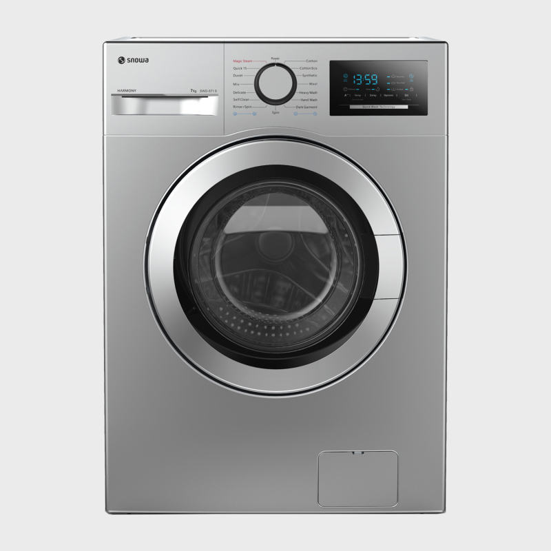 ماشین لباسشویی اسنوا مدل SWD-571S ظرفیت 7 کیلوگرم ماشین لباسشویی اسنوا مدل SWD-571S ظرفیت 7 کیلوگرم