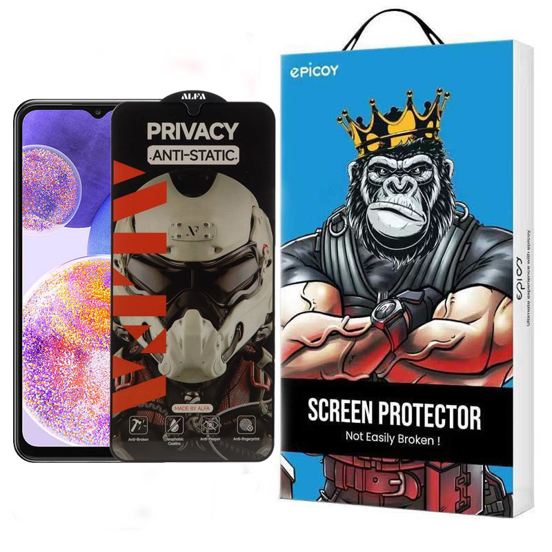 محافظ صفحه نمایش حریم شخصی گوشی سامسونگ Galaxy M12 اپیکوی مدل Alpha 