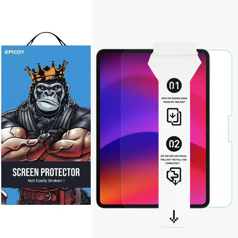 محافظ صفحه نمایش اپیکوی مدل 5D Super Power Easy install مناسب برای تبلت اپل iPad Air 13 2025 / iPad Air 13 2024 / iPad Pro 13 2024 