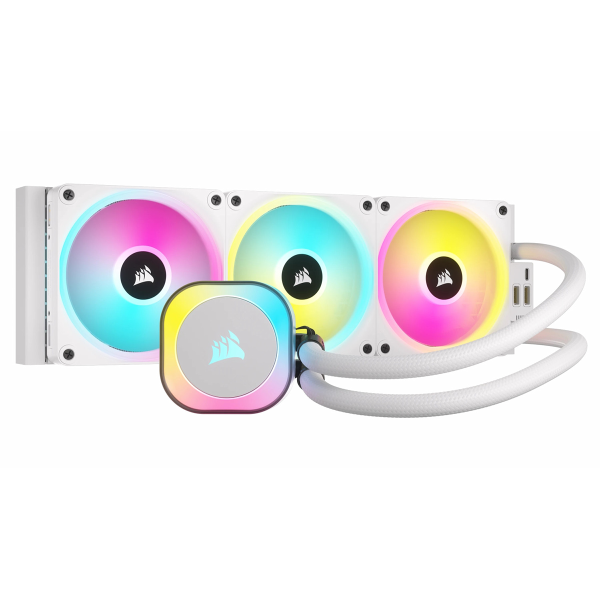 خنک کننده مایع پردازنده کورسیر مدل iCUE LINK H150i RGB AIO-سفید خنک کننده مایع پردازنده کورسیر مدل iCUE LINK H150i RGB AIO-سفید