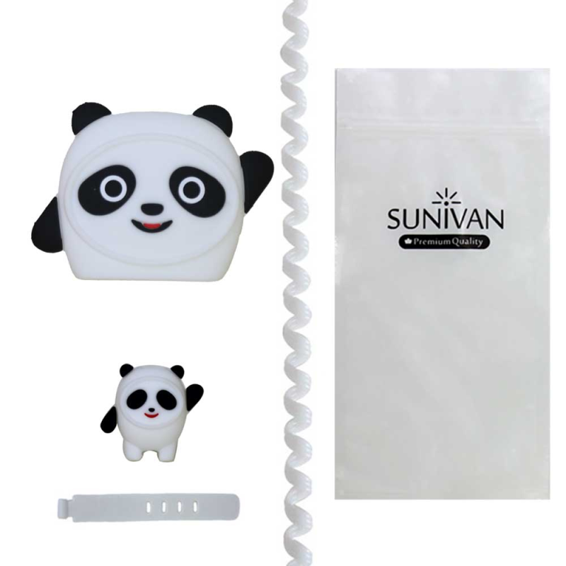 محافظ شارژر دیواری سانیوان طرح عروسکی پاندا مجموعه 4 عددی محافظ شارژر دیواری سانیوان طرح عروسکی پاندا مجموعه 4 عددی