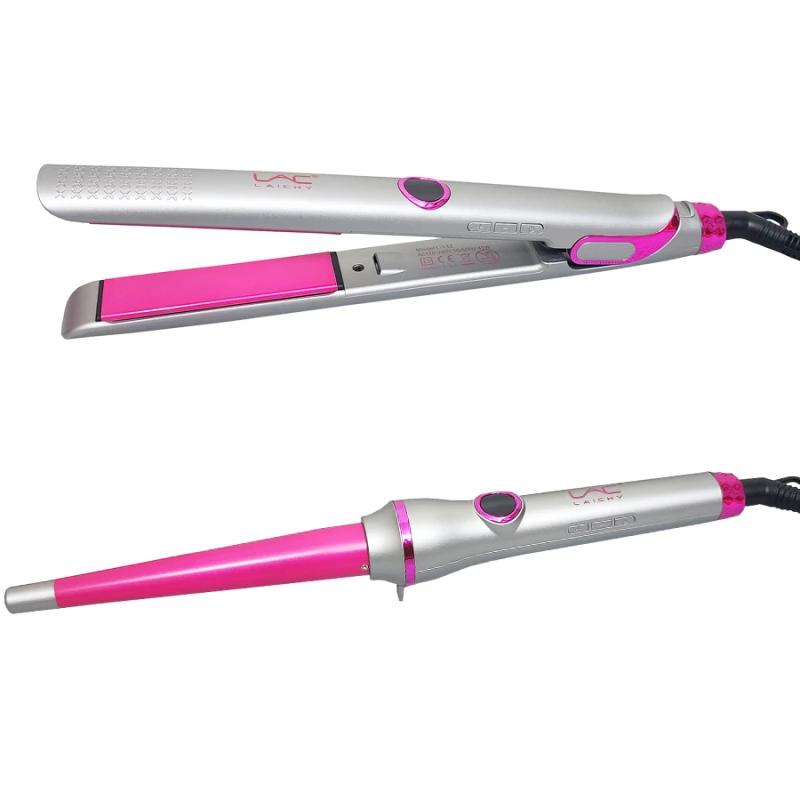 اتو مو لایچی مدل L-13 به همراه فر کننده مو مدل 01-طوسی اتو مو لایچی مدل L-13 به همراه فر کننده مو مدل 01-طوسی