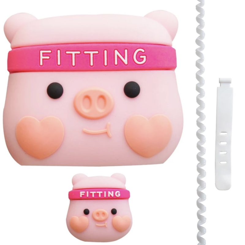 محافظ کابل و شارژر مدل Fitting Pig مجموعه ۴ عددی مناسب برای شارژر 20W اپل محافظ کابل و شارژر مدل Fitting Pig مجموعه ۴ عددی مناسب برای شارژر 20W اپل