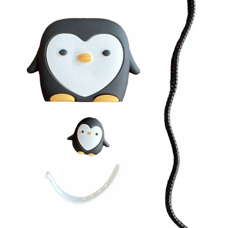 محافظ کابل و شارژر مدل Penguin مجموعه ۴ عددی مناسب برای شارژر 20W اپل