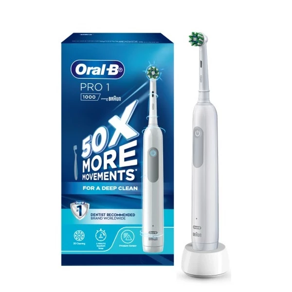 مسواک برقی اورال-بی مدل PRO1 1000-سفید