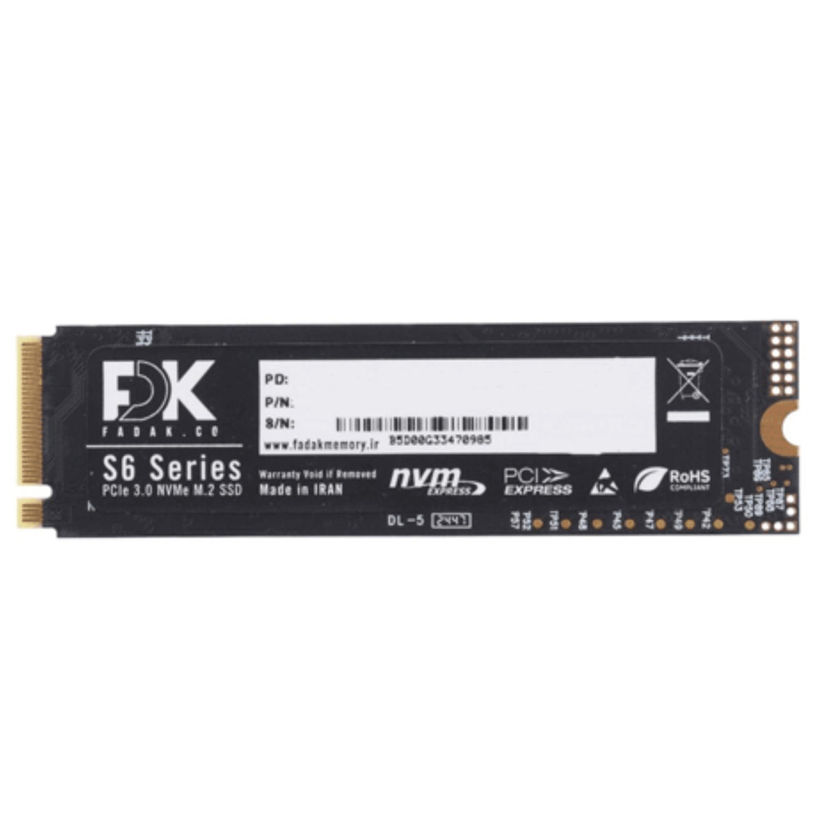 هارد اس اس دی اینترنال فدک مدل S6 NVME M.2 ظرفیت 256 گیگابایت هارد اس اس دی اینترنال فدک مدل S6 NVME M.2 ظرفیت 256 گیگابایت