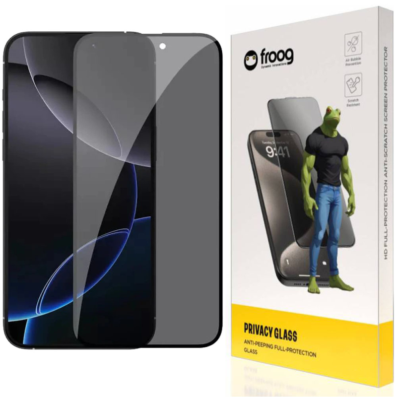 محافظ صفحه نمایش حریم شخصی فراگ مدل Privacy مناسب برای گوشی موبایل اپل iPhone 16 Pro محافظ صفحه نمایش حریم شخصی فراگ مدل Privacy مناسب برای گوشی موبایل اپل iPhone 16 Pro