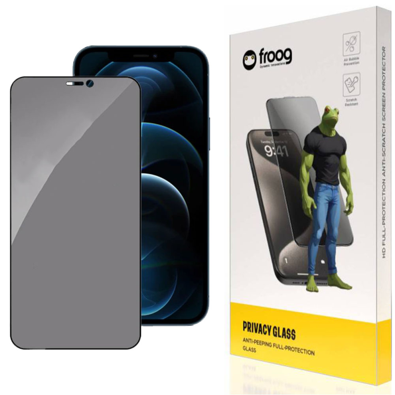 محافظ صفحه نمایش حریم شخصی فراگ مدل Privacy مناسب برای گوشی موبایل اپل iPhone 12 Pro Max 