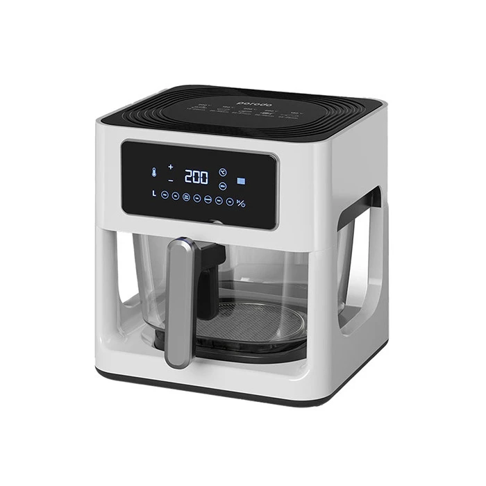 سرخ کن بدون روغن پرودو مدل Glass Pot Air Fryer-سفید