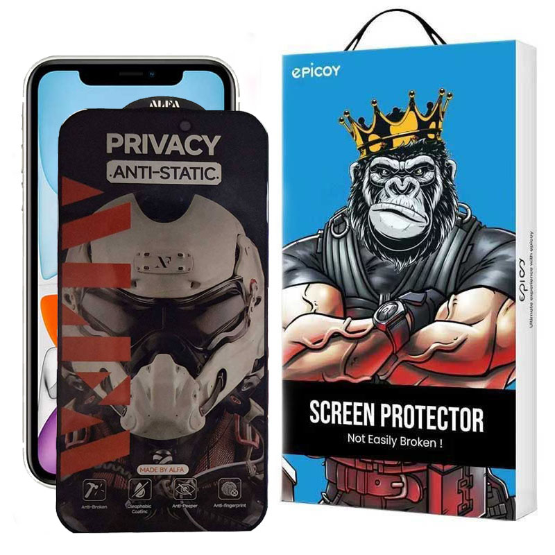 محافظ صفحه نمایش حریم شخصی اپیکوی مدل Alpha مناسب برای گوشی موبایل اپل iPhone 11 / XR محافظ صفحه نمایش حریم شخصی اپیکوی مدل Alpha مناسب برای گوشی موبایل اپل iPhone 11 / XR
