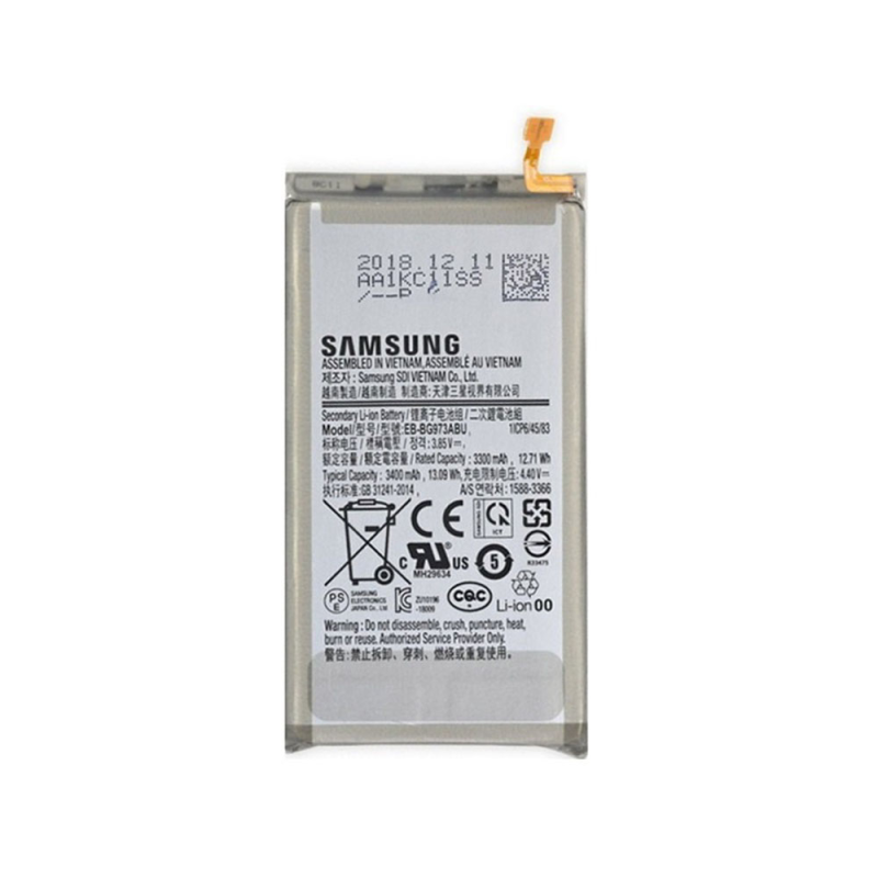 باتری موبایل مدل EB-BG973ABU ظرفیت 3400 میلی امپر ساعت مناسب برای گوشی موبایل سامسونگ Galaxy S10 باتری موبایل مدل EB-BG973ABU ظرفیت 3400 میلی امپر ساعت مناسب برای گوشی موبایل سامسونگ Galaxy S10